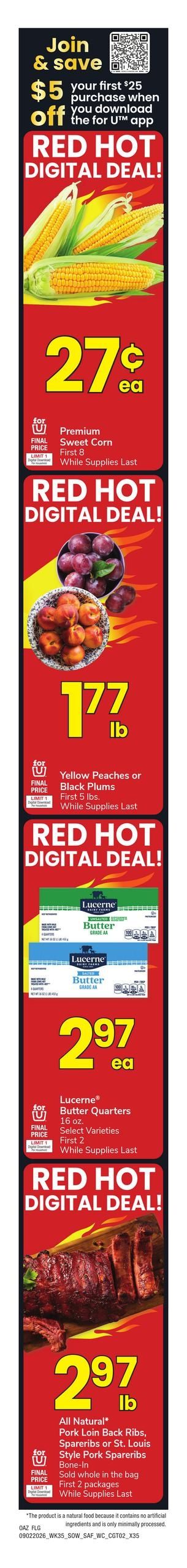 Safeway (Heber Area, AZ) Weekly Ad September 2 - 8, 2026