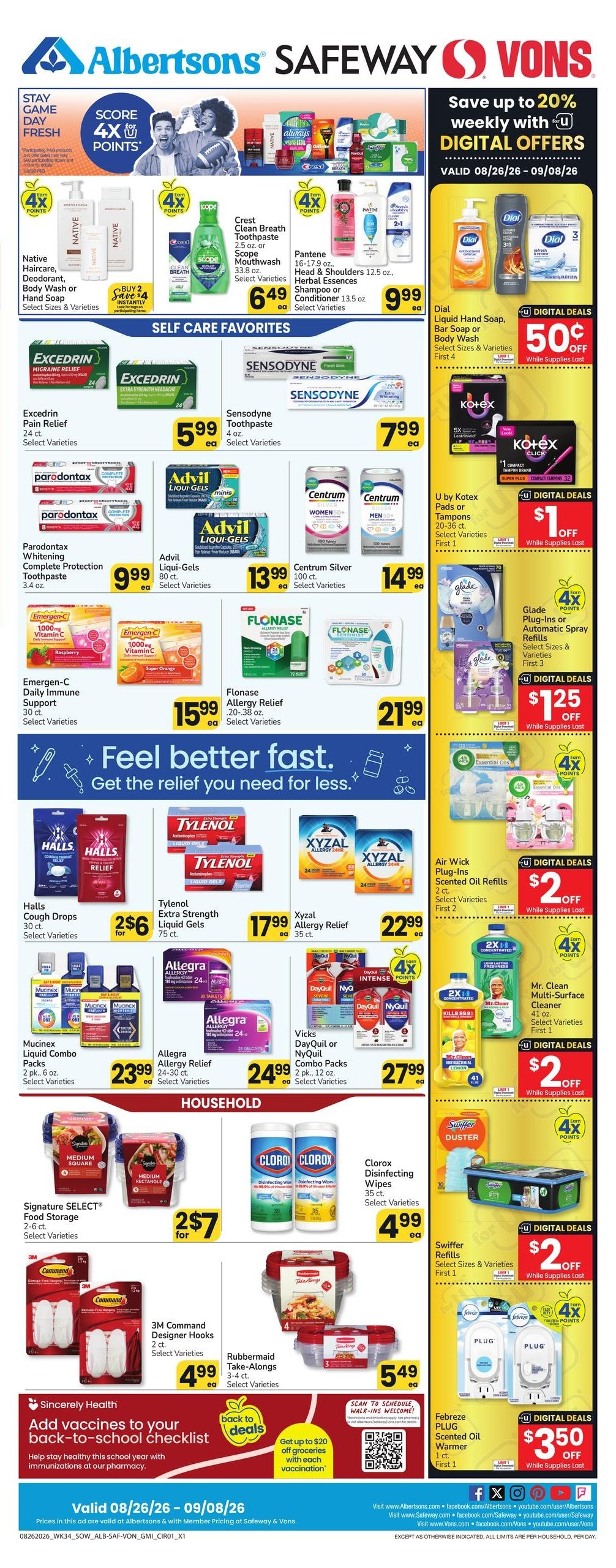 Safeway (Heber Area, AZ) Weekly Ad September 2 - 8, 2026