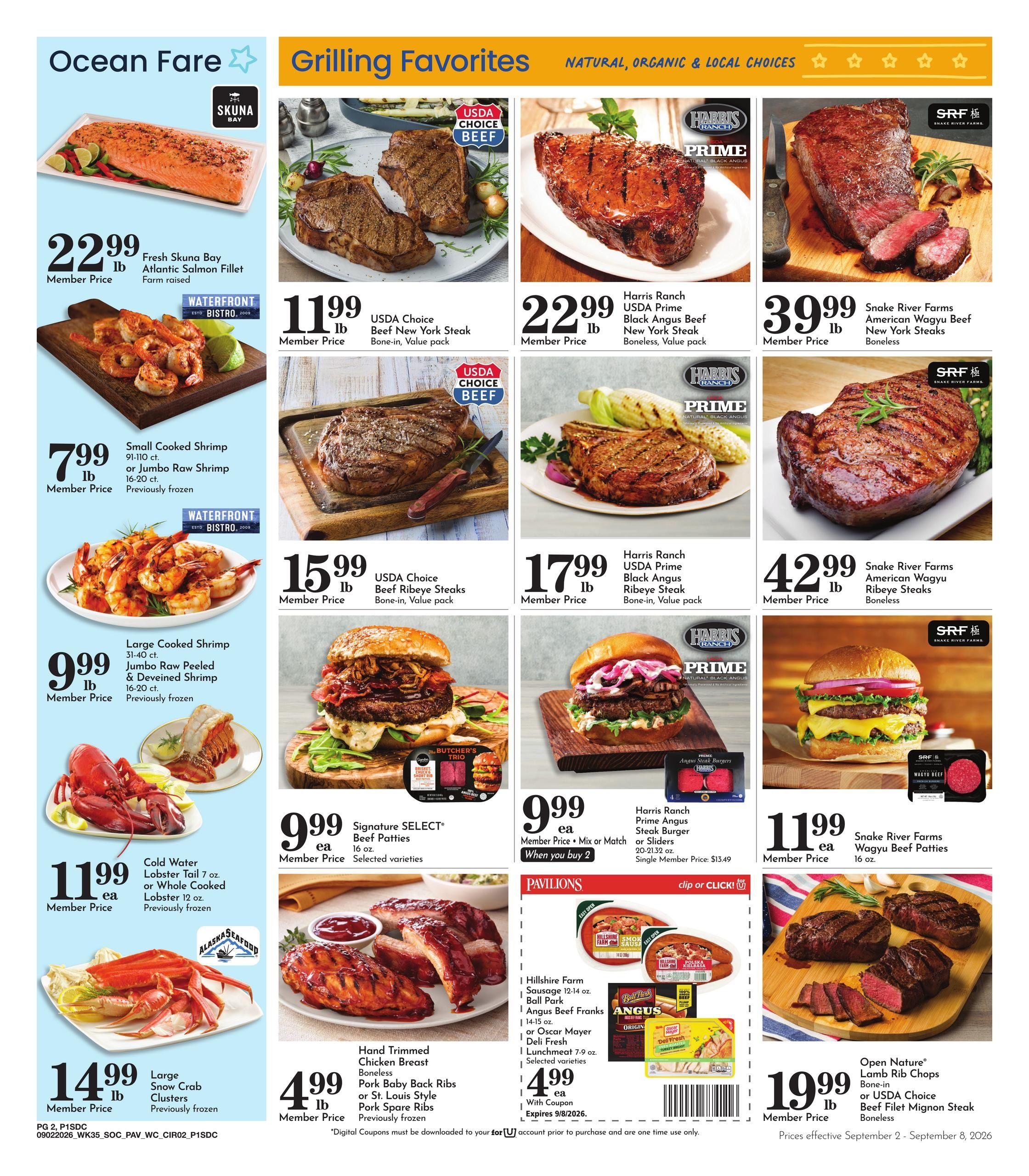 Pavilions (Chula Vista Area, CA) Weekly Ad September 2 - 8, 2026