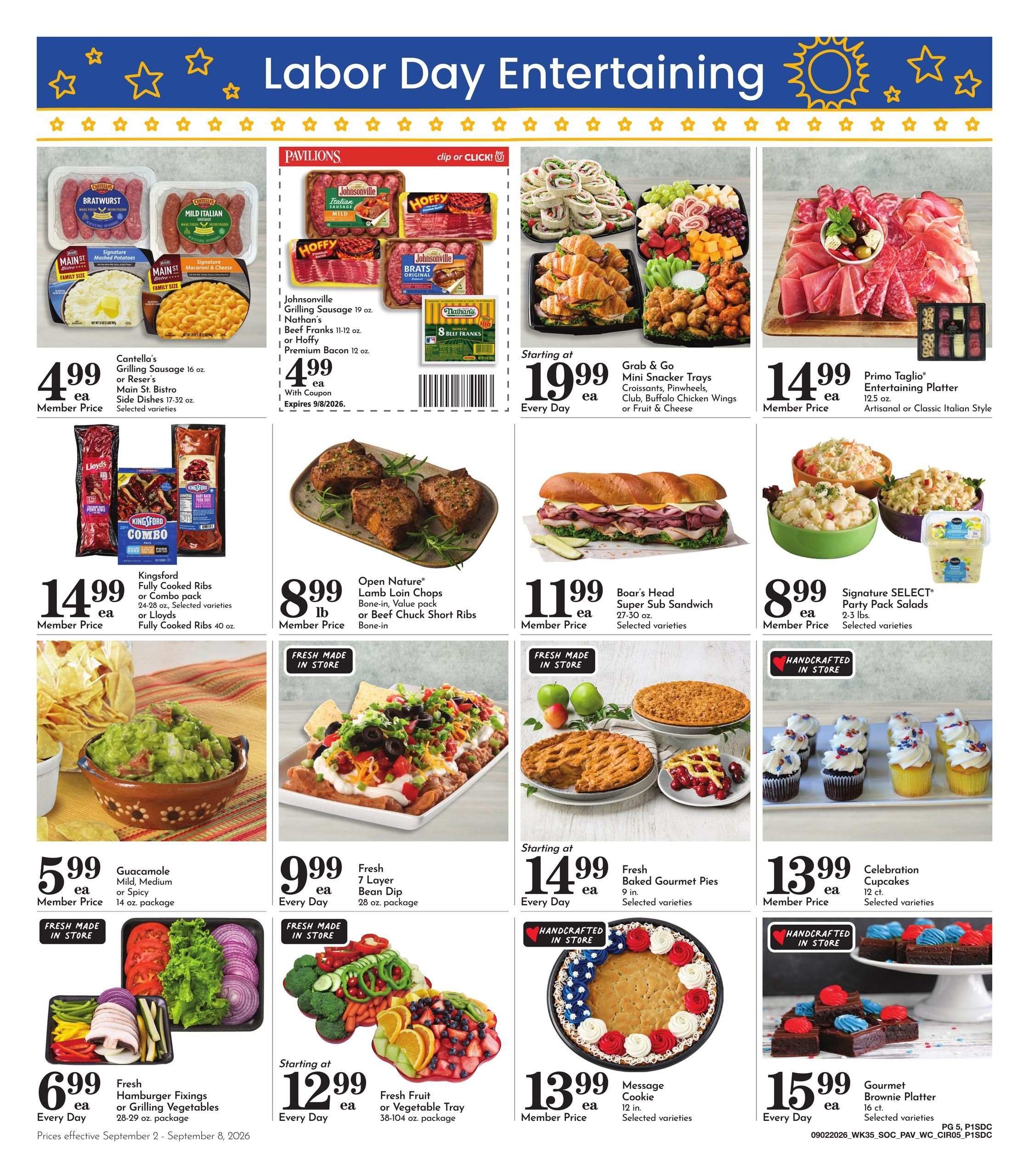 Pavilions (Chula Vista Area, CA) Weekly Ad September 2 - 8, 2026
