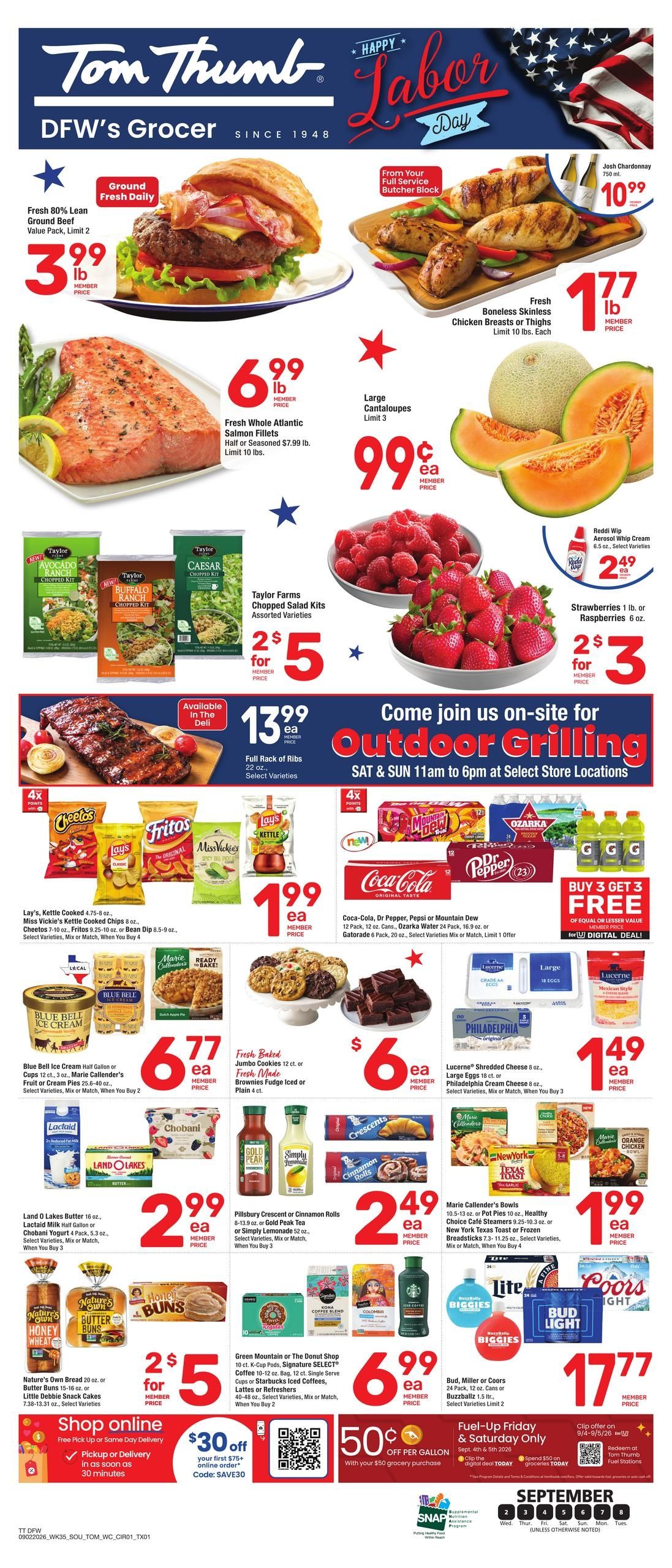 Tom Thumb Weekly Ad September 2 - 8, 2026