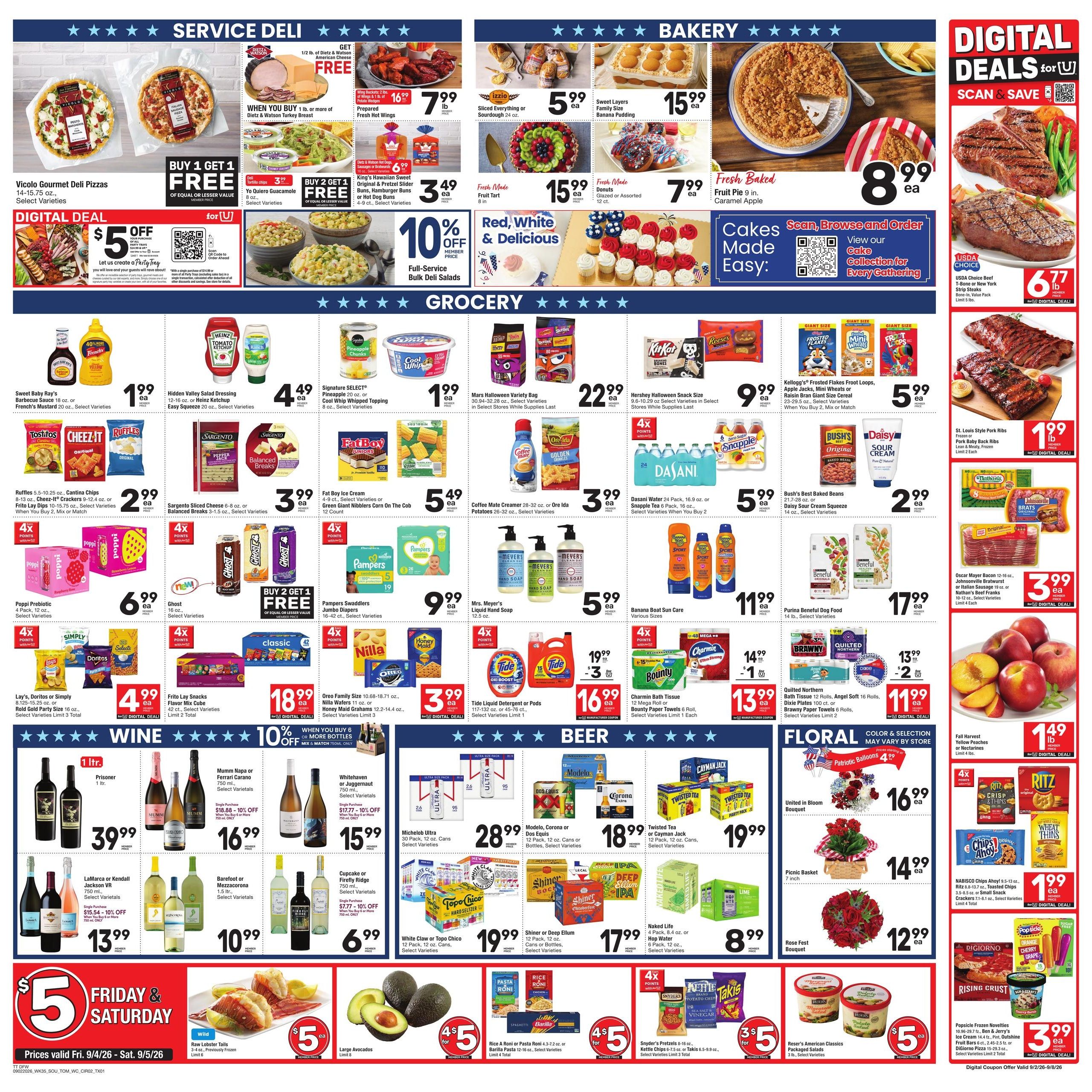 Tom Thumb Weekly Ad September 2 - 8, 2026