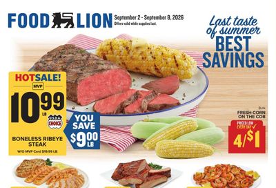 Food Lion (Richburg Area, SC) Weekly Ad September 2 - 8, 2026