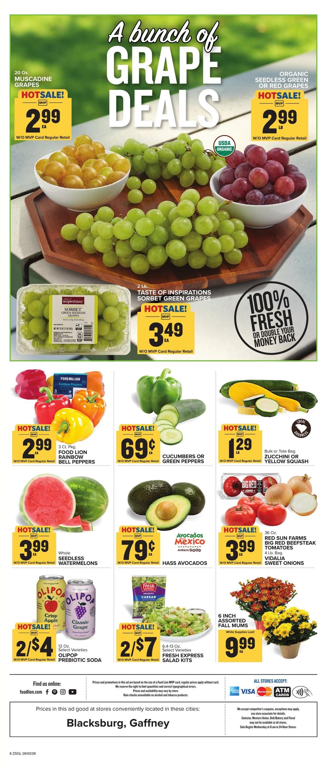 Food Lion (Richburg Area, SC) Weekly Ad September 2 - 8, 2026