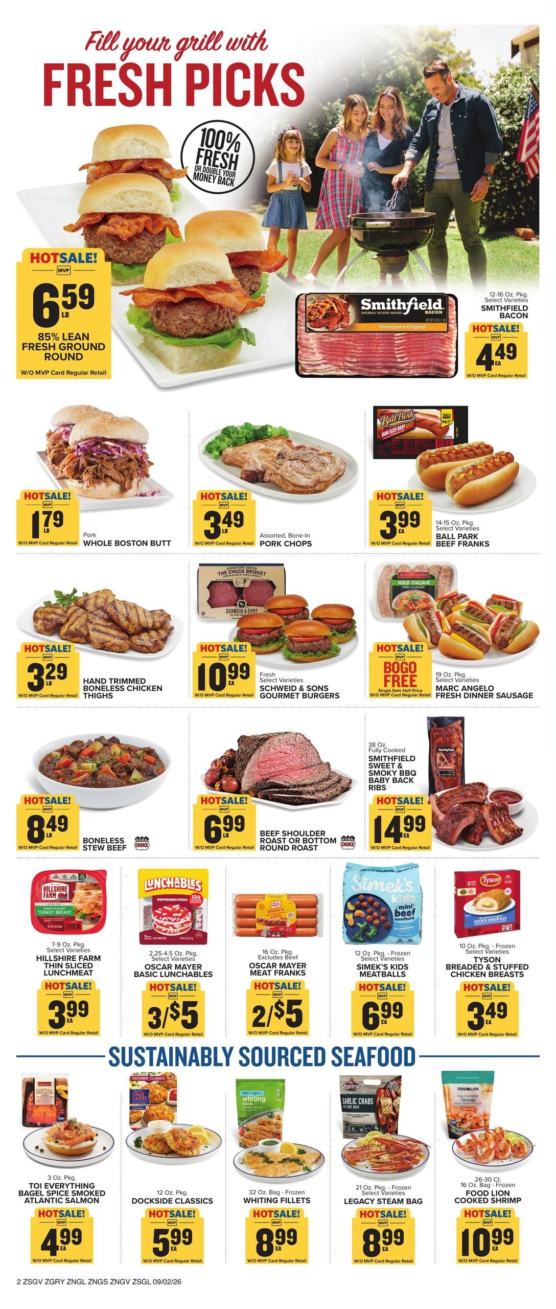 Food Lion (Richburg Area, SC) Weekly Ad September 2 - 8, 2026