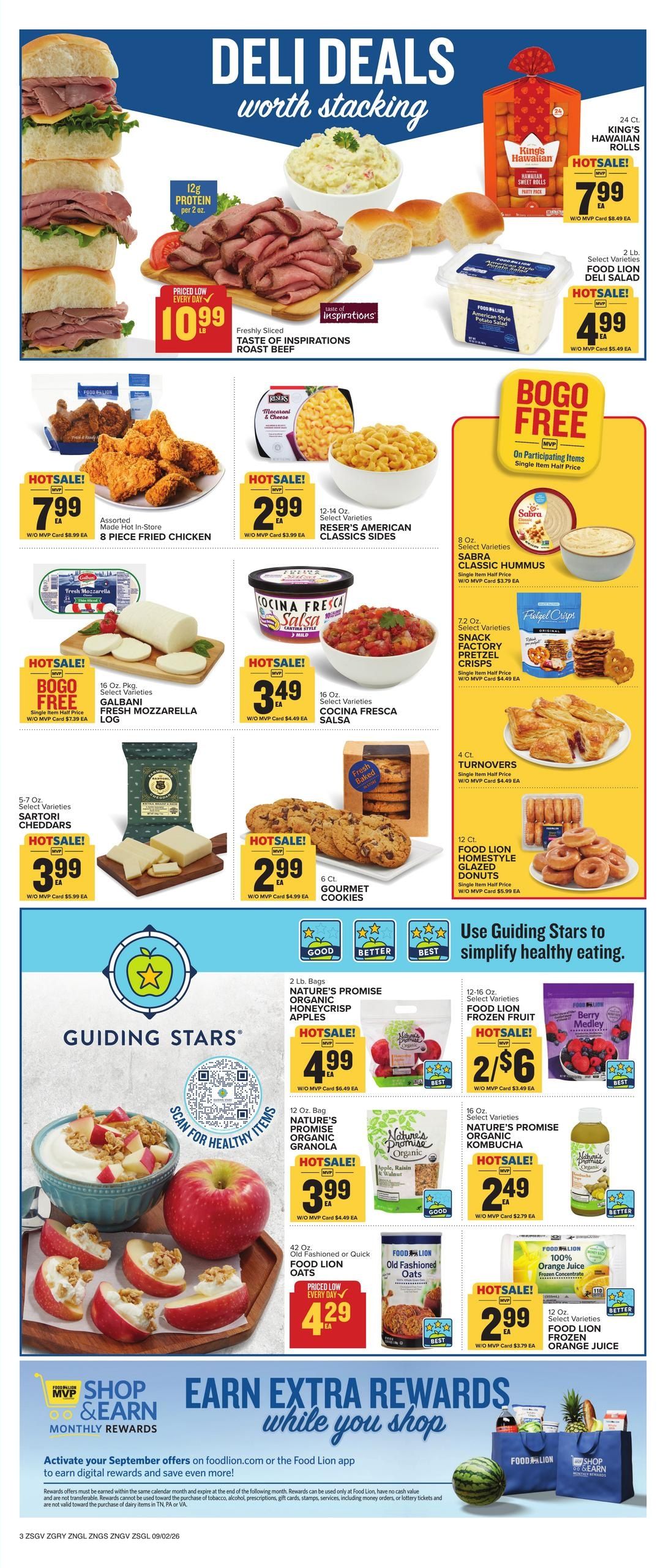 Food Lion (Richburg Area, SC) Weekly Ad September 2 - 8, 2026