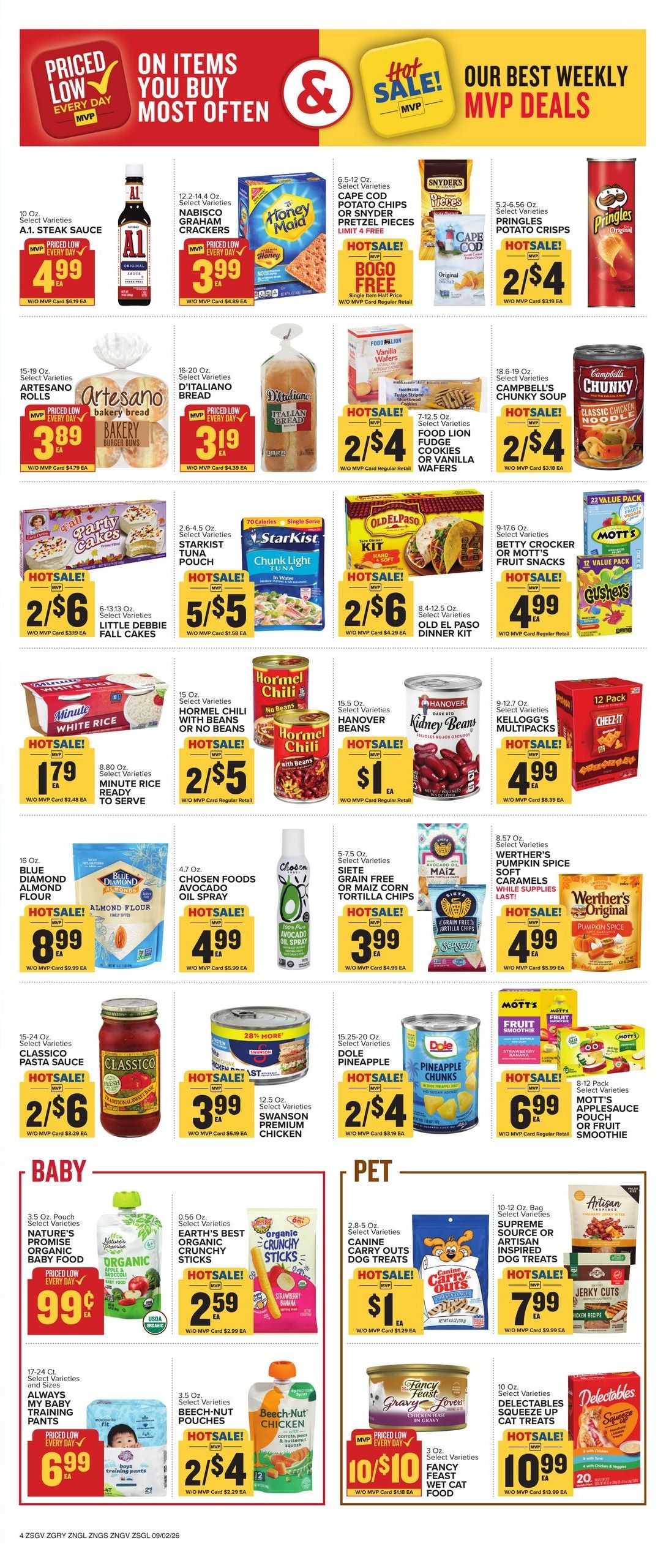 Food Lion (Richburg Area, SC) Weekly Ad September 2 - 8, 2026