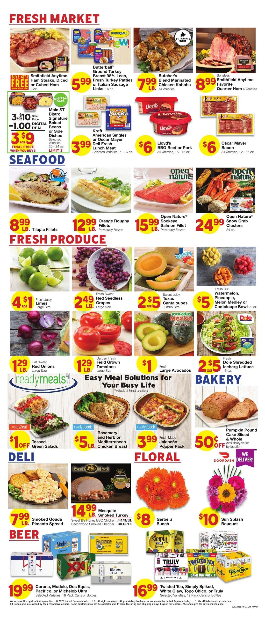 Market Street (Allen Area, TX) Weekly Ad September 2 - 8, 2026