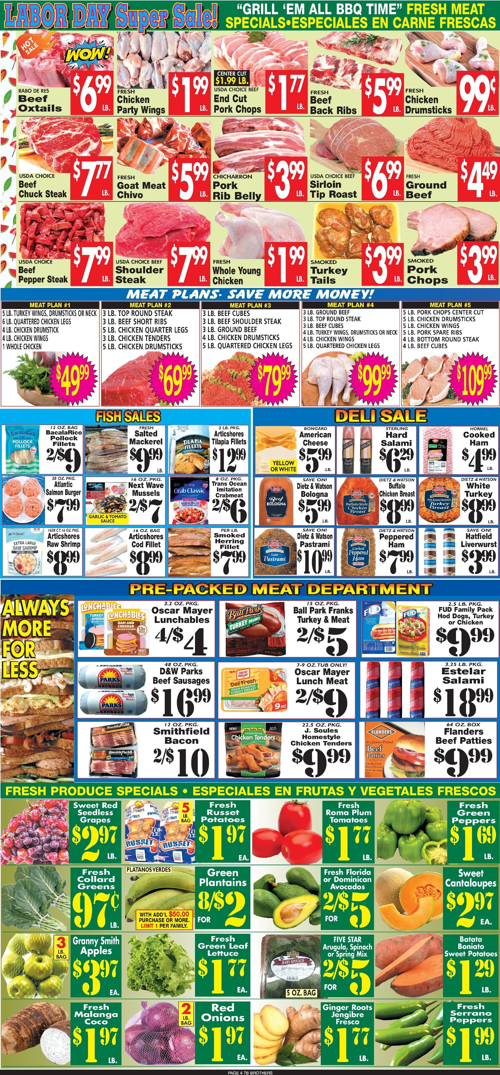 7 Brothers Supermarket Weekly Ad September 1 - 15, 2026