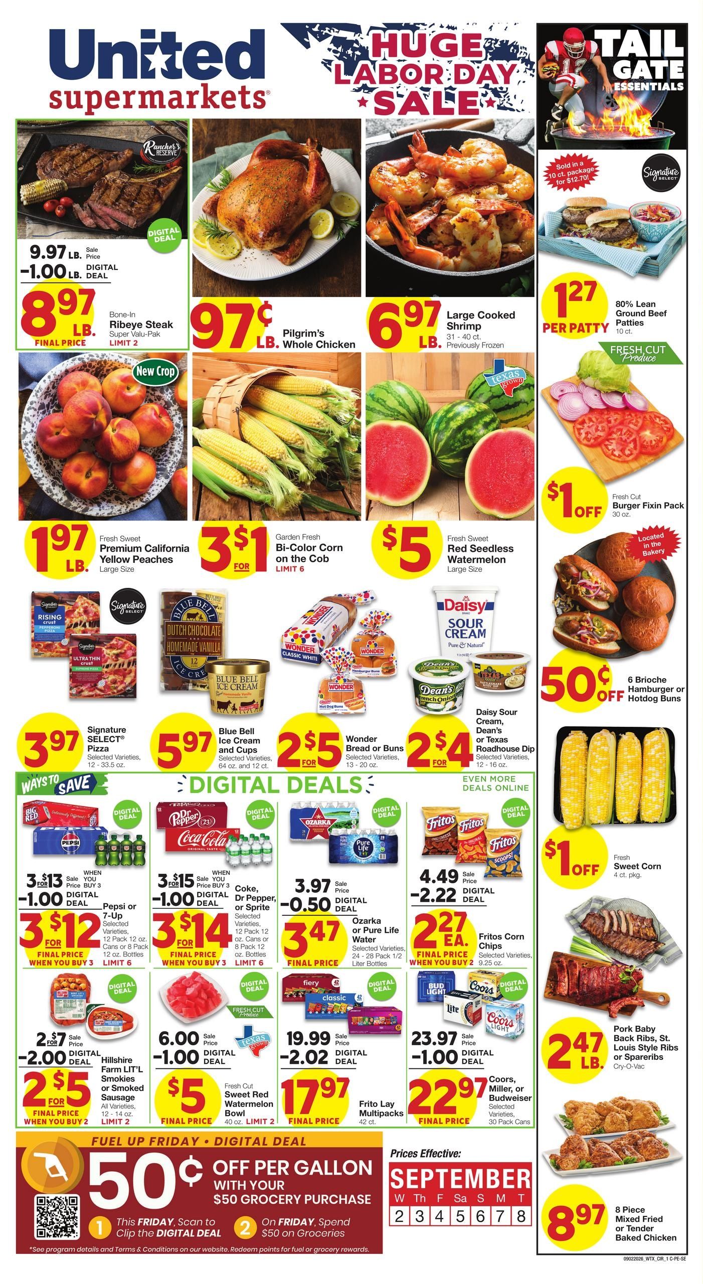 United Supermarkets (Eunice Area, NM) Weekly Ad September 2 - 8, 2026