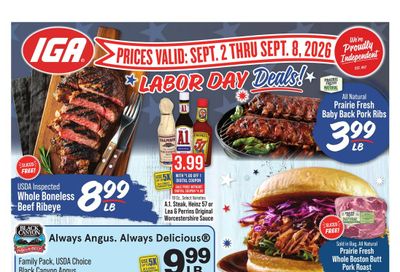 IGA (Dayton Area, OH) Weekly Ad September 2 - 8, 2026