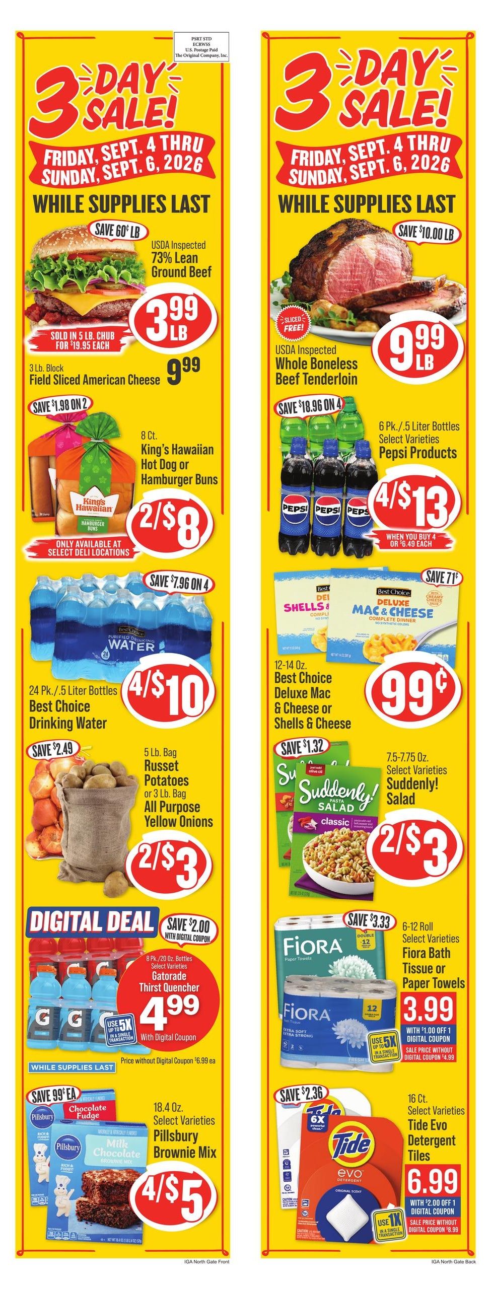 IGA (Dayton Area, OH) Weekly Ad September 2 - 8, 2026