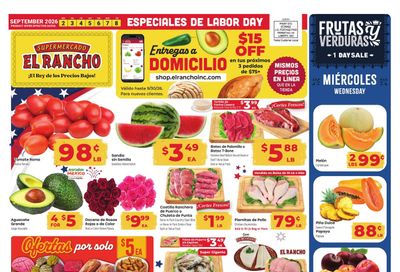 El Rancho Supermercado (Brownsville Area, TX) Weekly Ad September 2 - 8, 2026