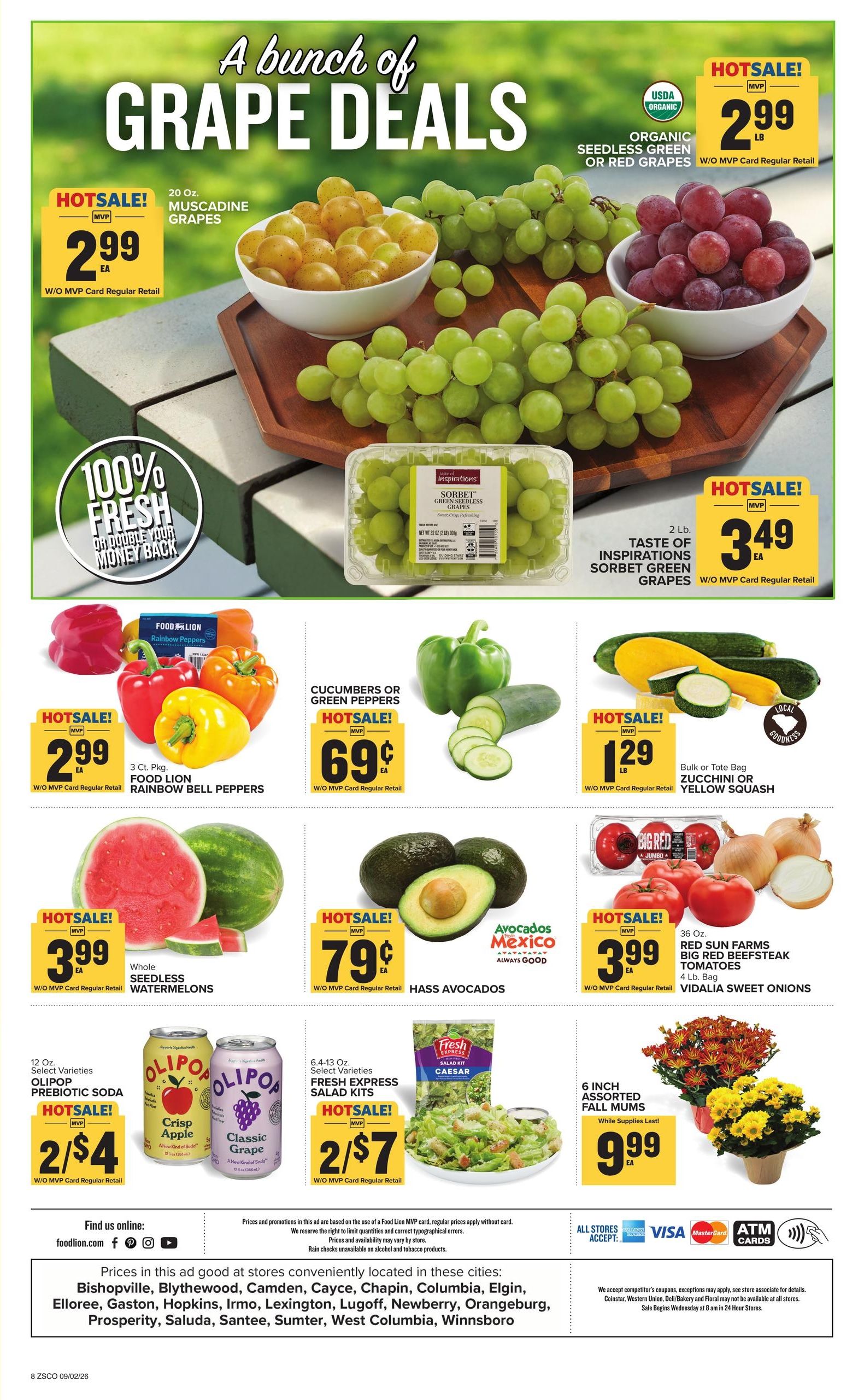 Food Lion (Ballentine Area, SC) Weekly Ad September 2 - 8, 2026