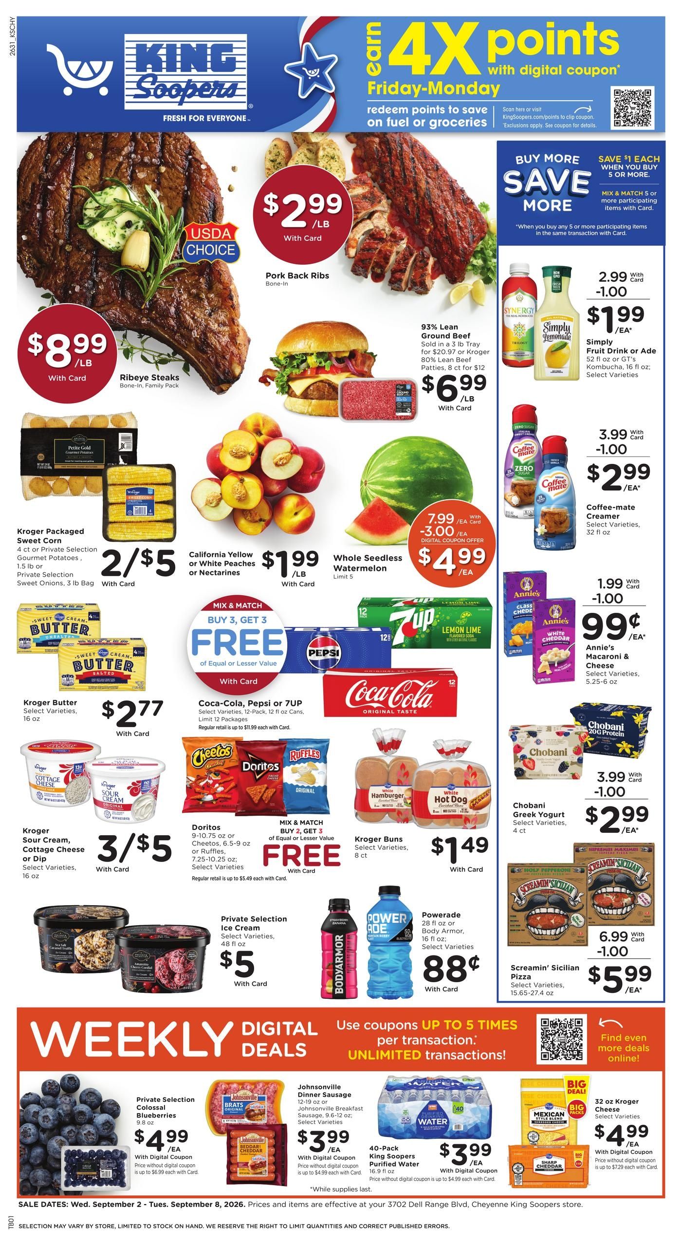 King Soopers (Buford-Cheyenne Area, WY) Weekly Ad September 2 - 8, 2026