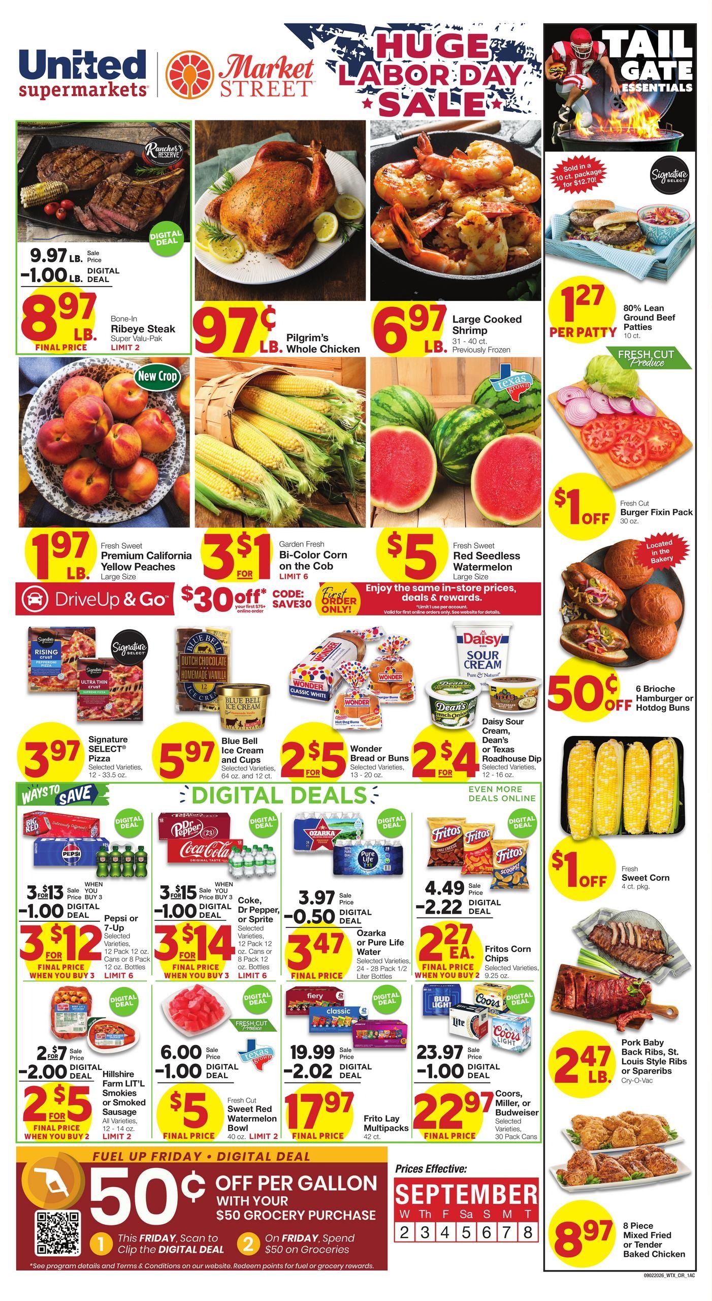Market Street (Amarillo Area, TX) Weekly Ad September 2 - 8, 2026