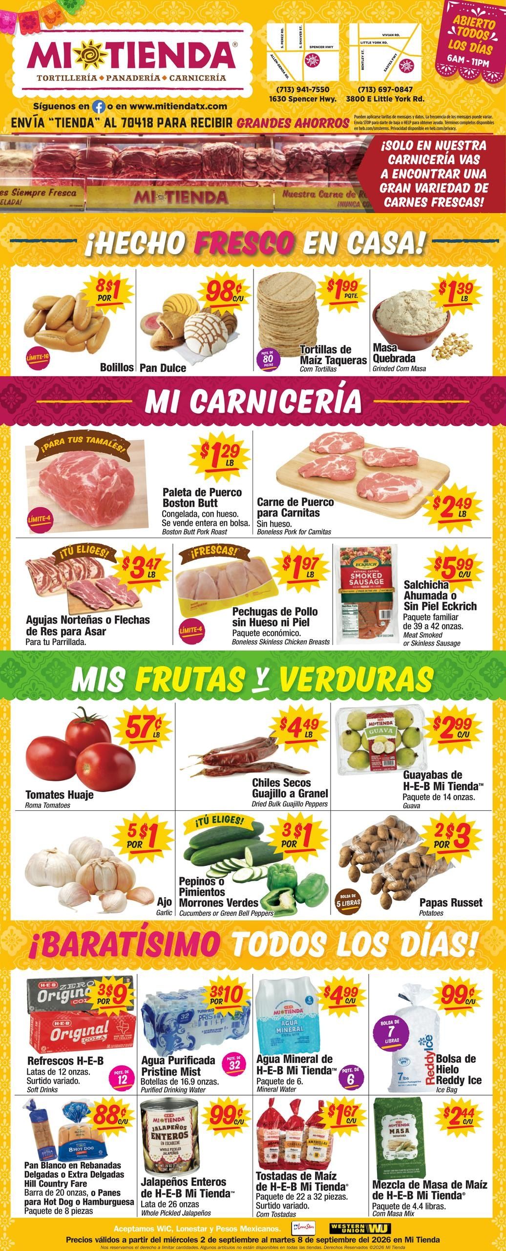 Mi Tienda Weekly Ad September 2 - 8, 2026