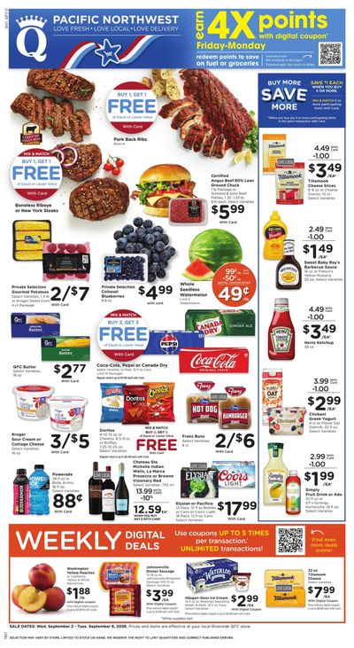 QFC (Gresham Area, OR) Weekly Ad September 2 - 8, 2026
