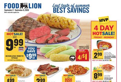 Food Lion (Salisbury Area, NC) Weekly Ad September 2 - 8, 2026
