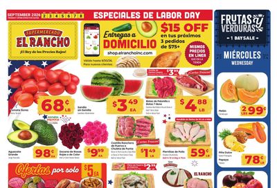 El Rancho Supermercado (Carrollton Area, TX) Weekly Ad September 2 - 8, 2026