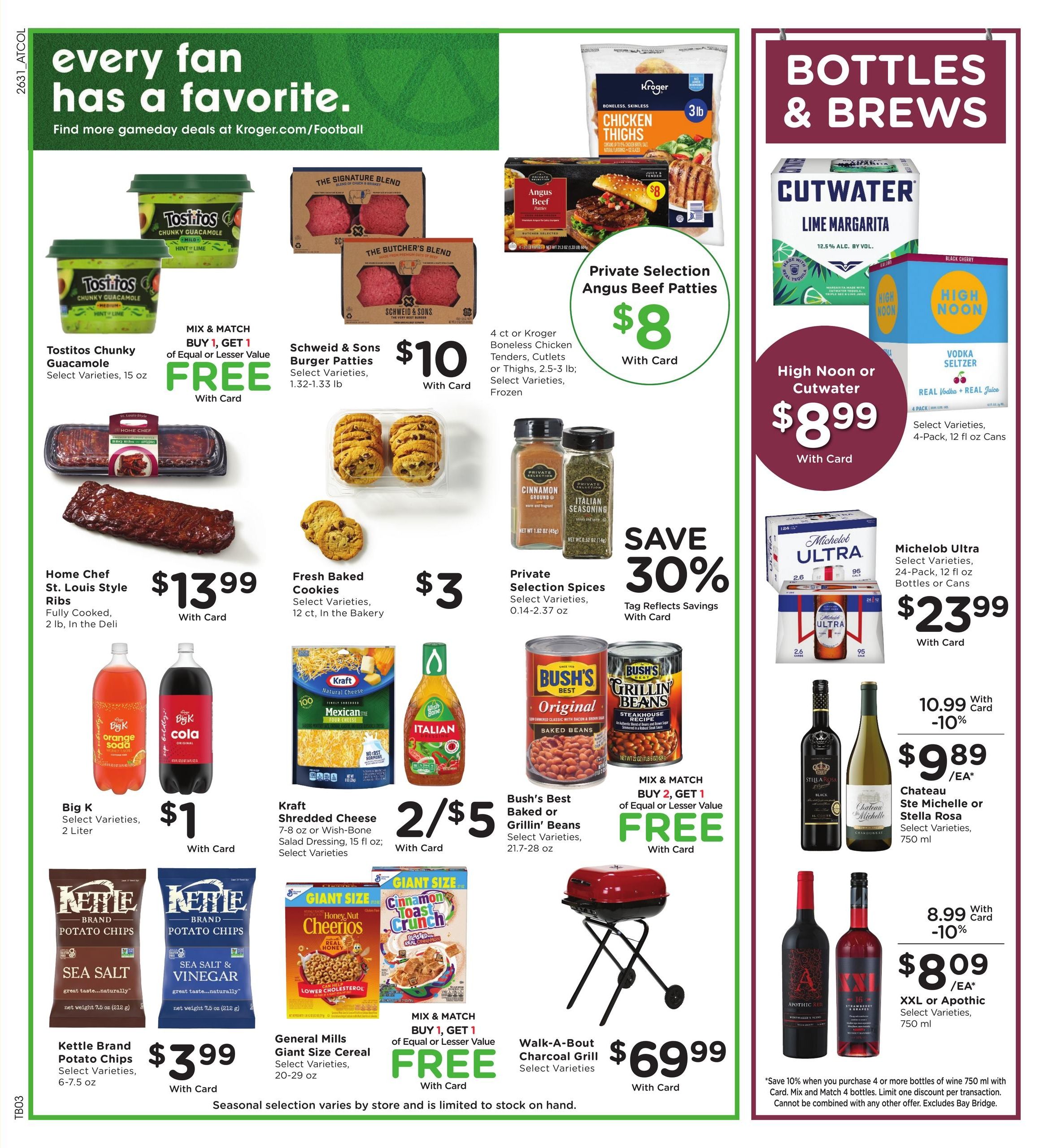 Kroger (Ballentine Area, SC) Weekly Ad September 2 - 8, 2026