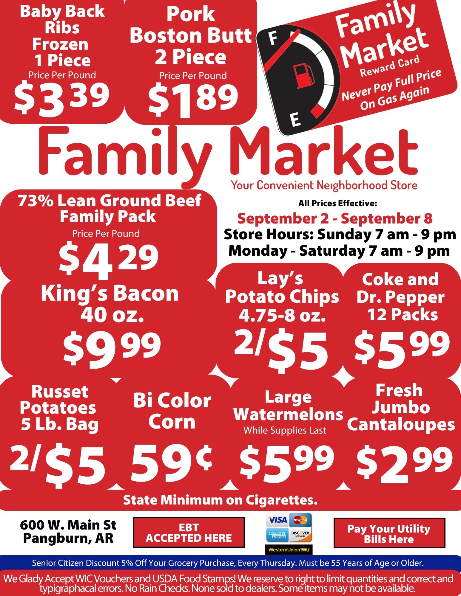 Family Market (Pangburn, AR) Weekly Ad September 2 - 8, 2026