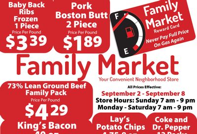 Family Market (Pangburn, AR) Weekly Ad September 2 - 8, 2026