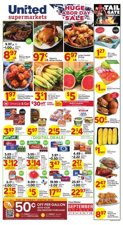 United Supermarkets (Rotan Area, TX) Weekly Ad September 2 - 8, 2026