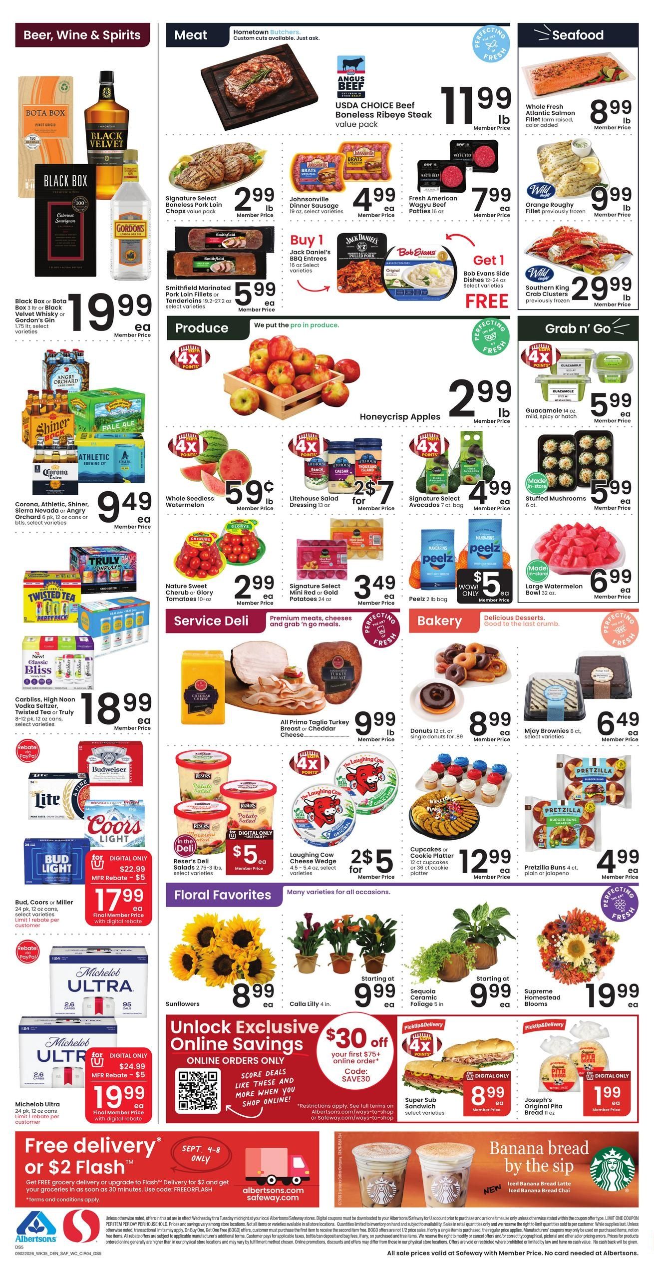 Safeway (Black Hawk Area, SD) Weekly Ad September 2 - 8, 2026