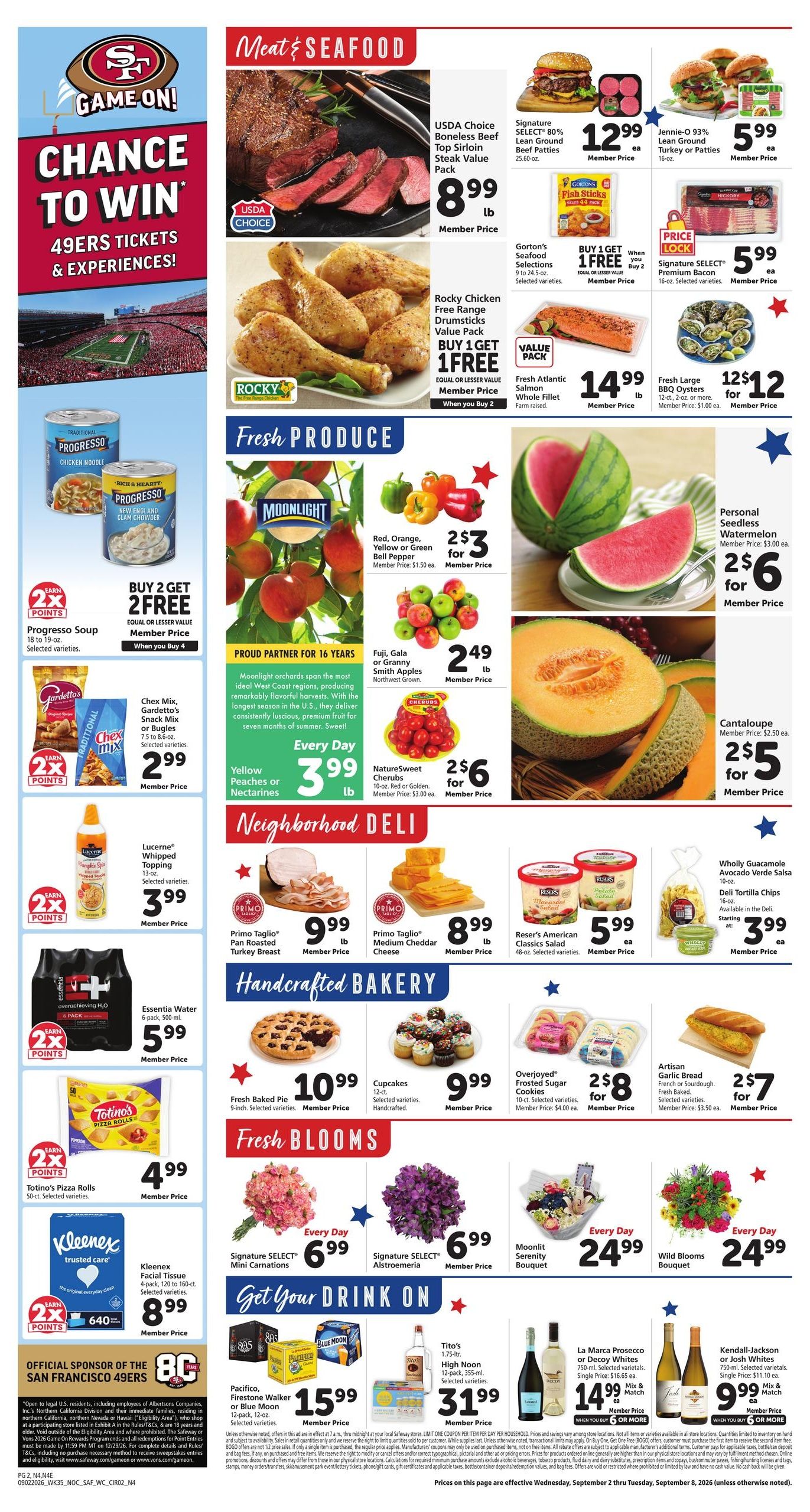 Safeway (Loyalton Area, CA) Weekly Ad September 2 - 8, 2026