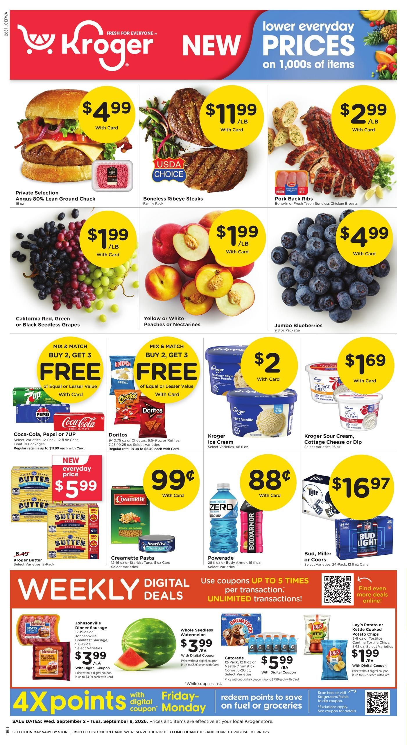 Kroger (Fort Wayne Area, IN) Weekly Ad September 2 - 8, 2026