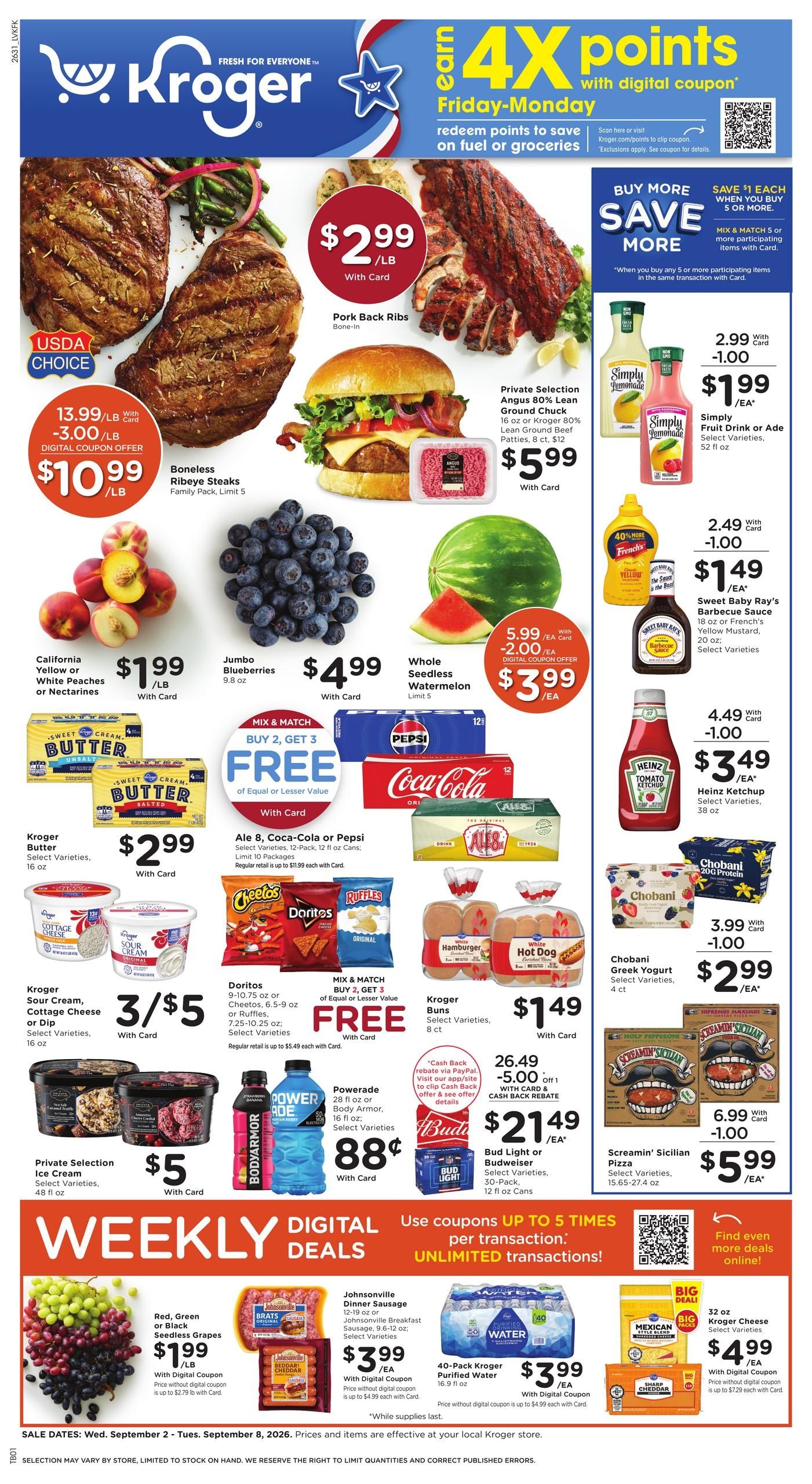 Kroger (Frankfort Area, KY) Weekly Ad September 2 - 8, 2026