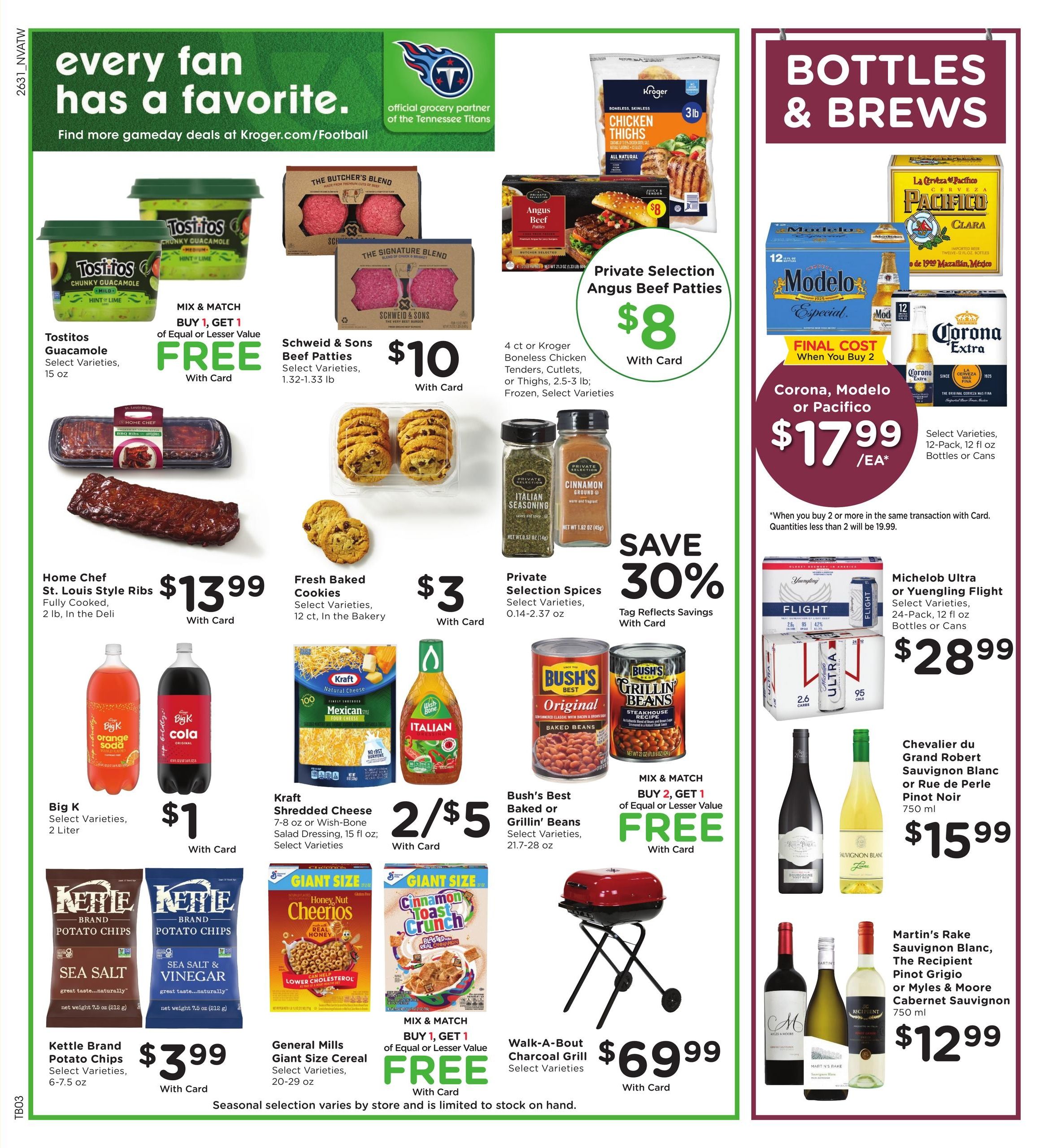 Kroger (Hohenwald Area, TN) Weekly Ad September 2 - 8, 2026