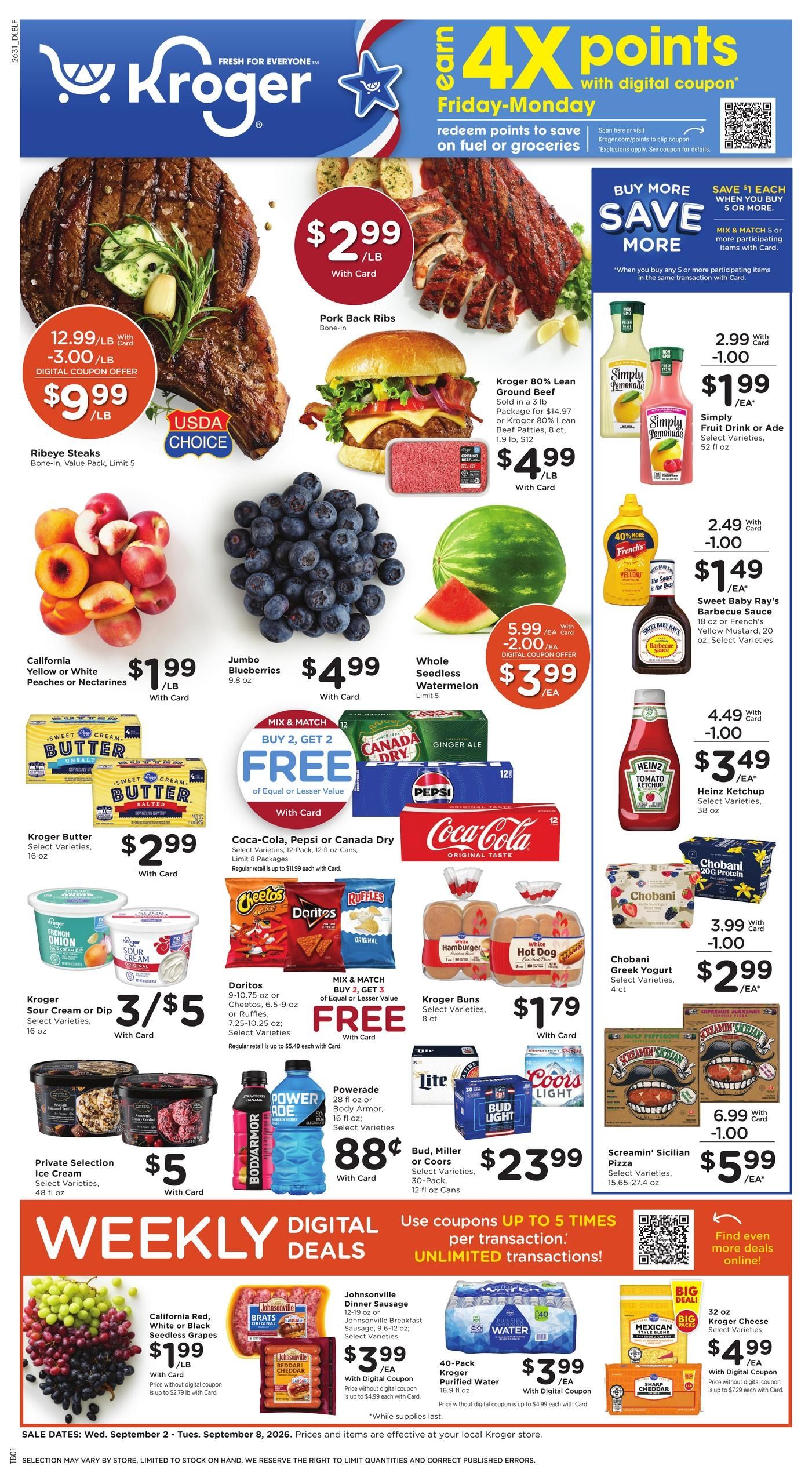 Kroger (Poplar Bluff Area, MO) Weekly Ad September 2 - 8, 2026