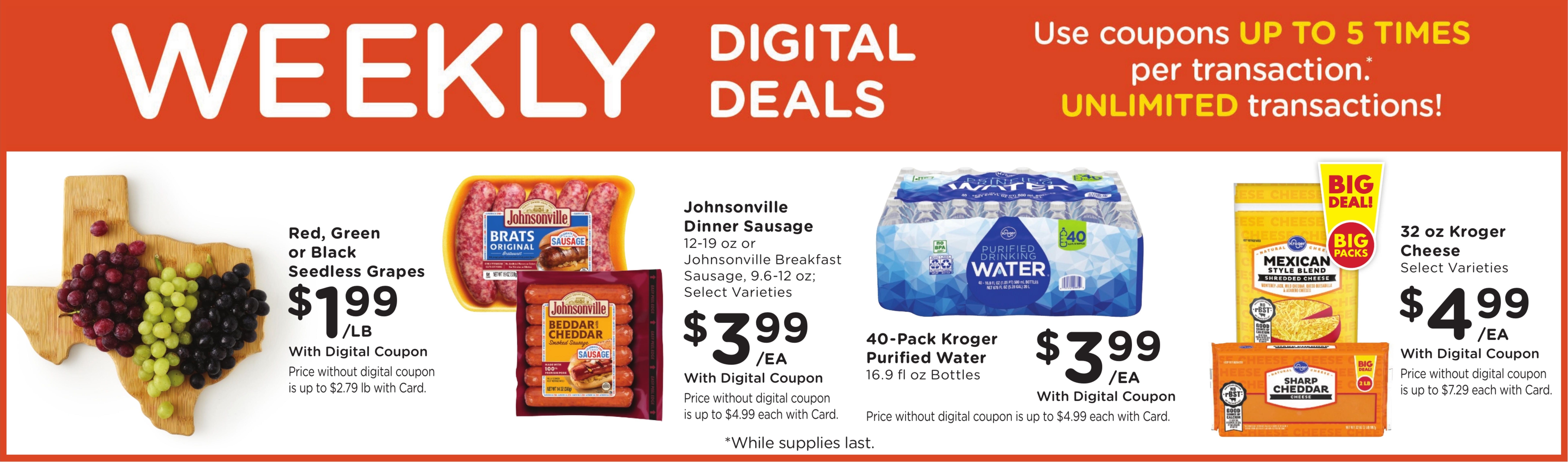Kroger (Timpson Area, TX) Weekly Ad September 2 - 8, 2026
