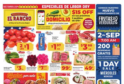 El Rancho Supermercado (Irving Area, TX) Weekly Ad September 2 - 8, 2026