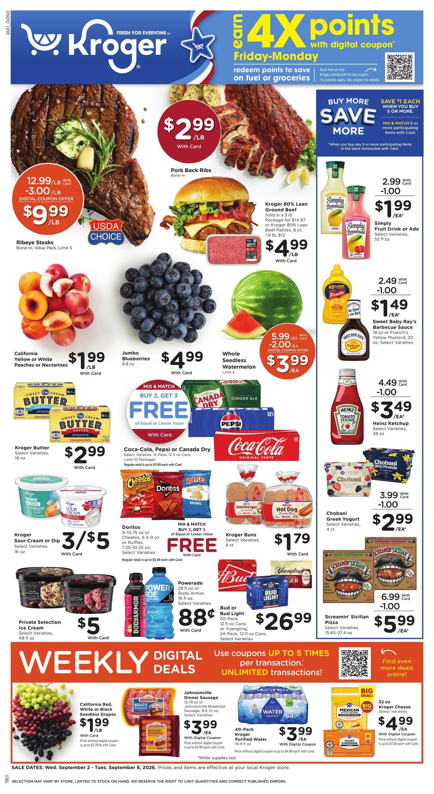 Kroger (Metropolis Area, IL) Weekly Ad September 2 - 8, 2026