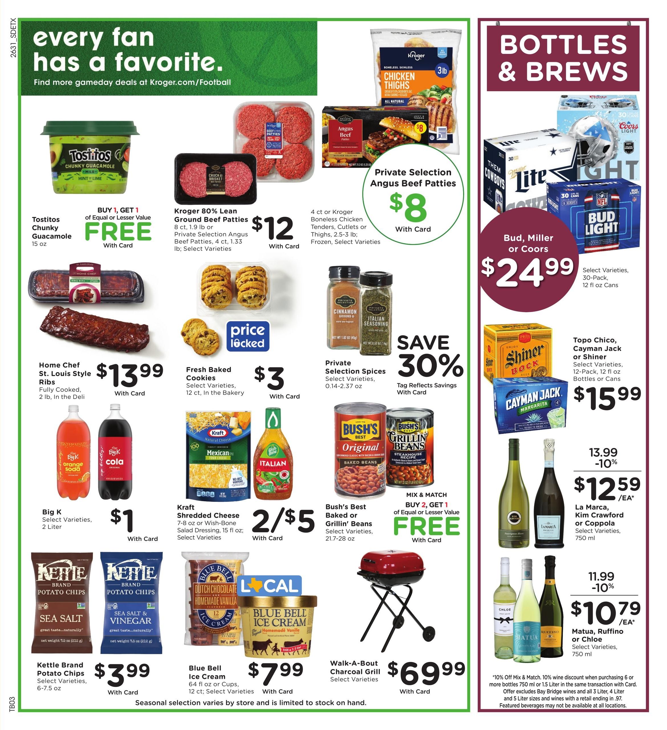 Kroger (Tyler Area, TX) Weekly Ad September 2 - 8, 2026