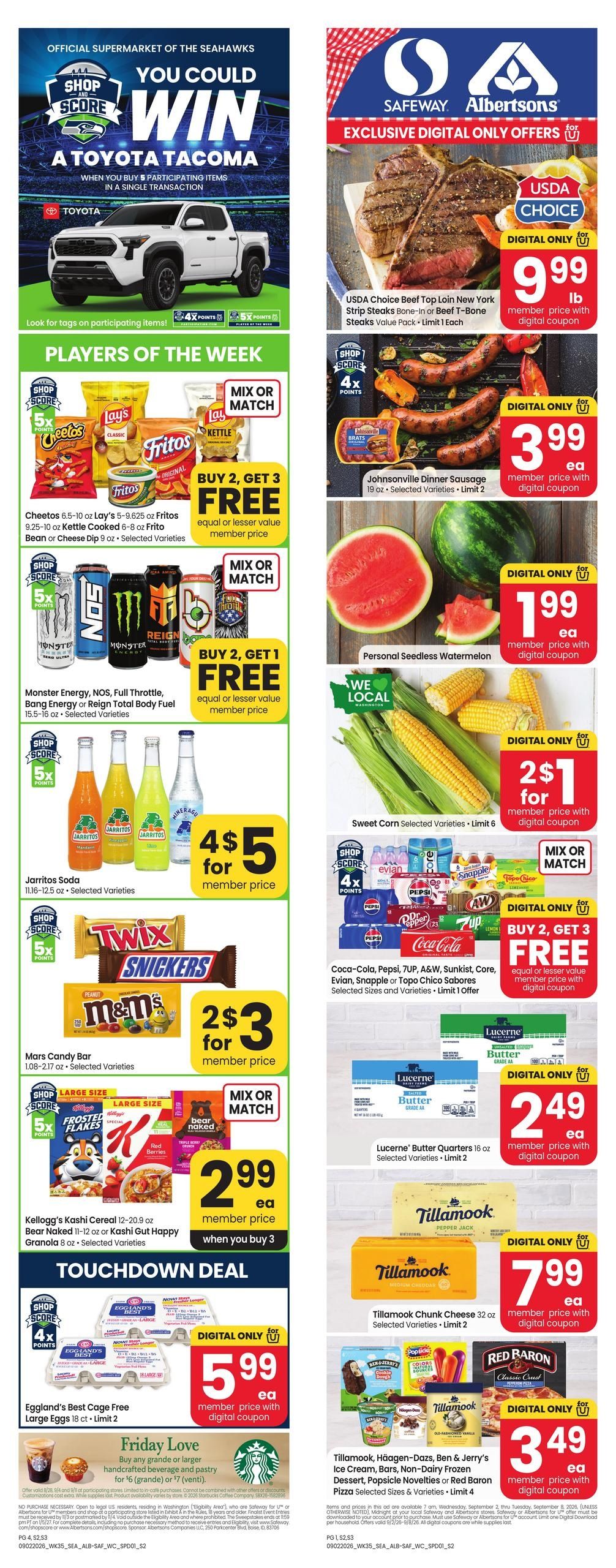 Safeway (Boardman Area, OR) Weekly Ad September 2 - 8, 2026
