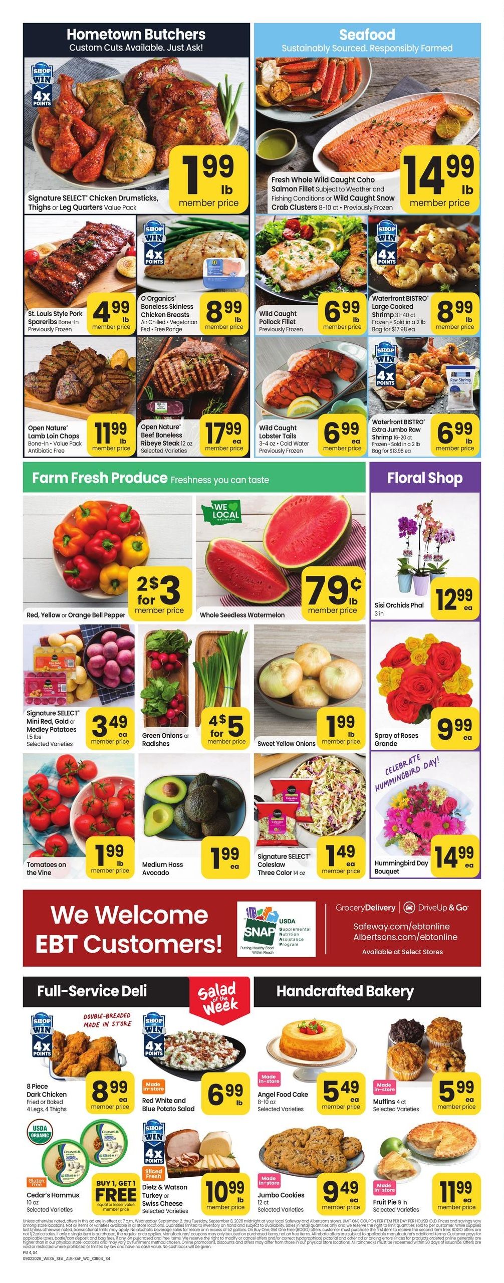 Safeway (Calder Area, ID) Weekly Ad September 2 - 8, 2026