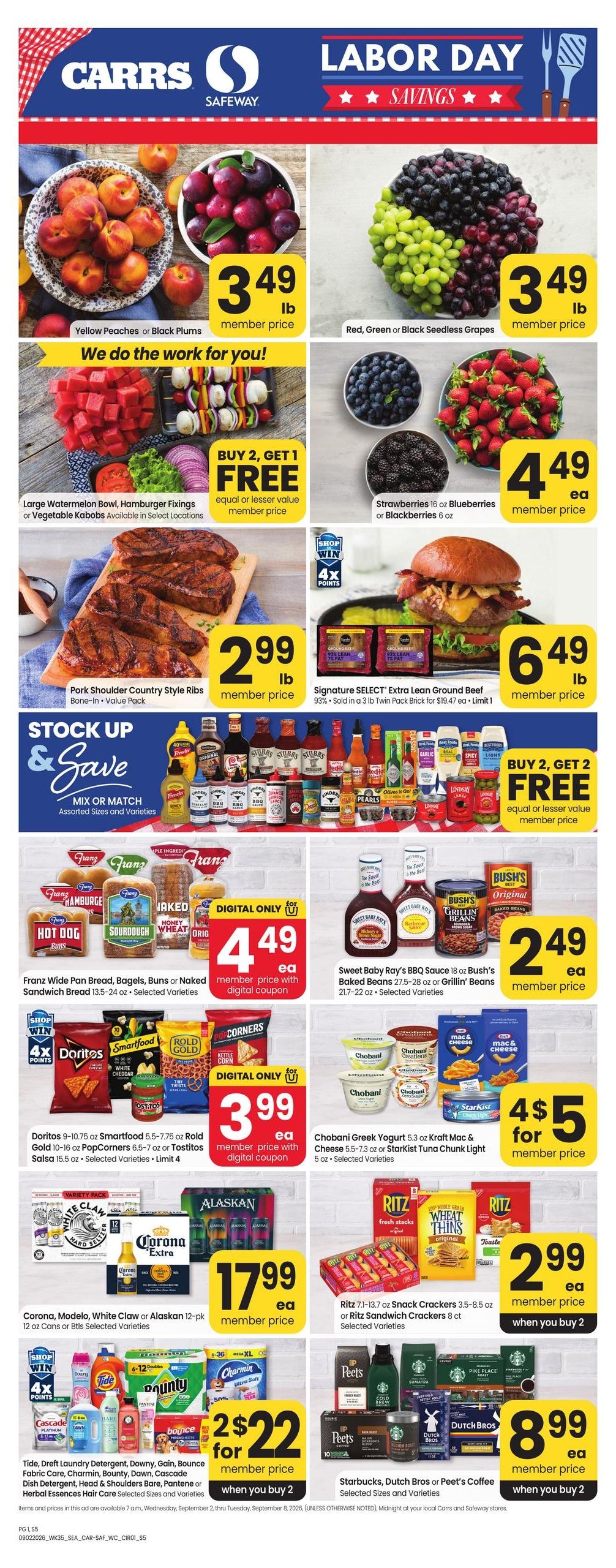 Safeway (Fairbanks-Moose Pass Area, AK) Weekly Ad September 2 - 8, 2026