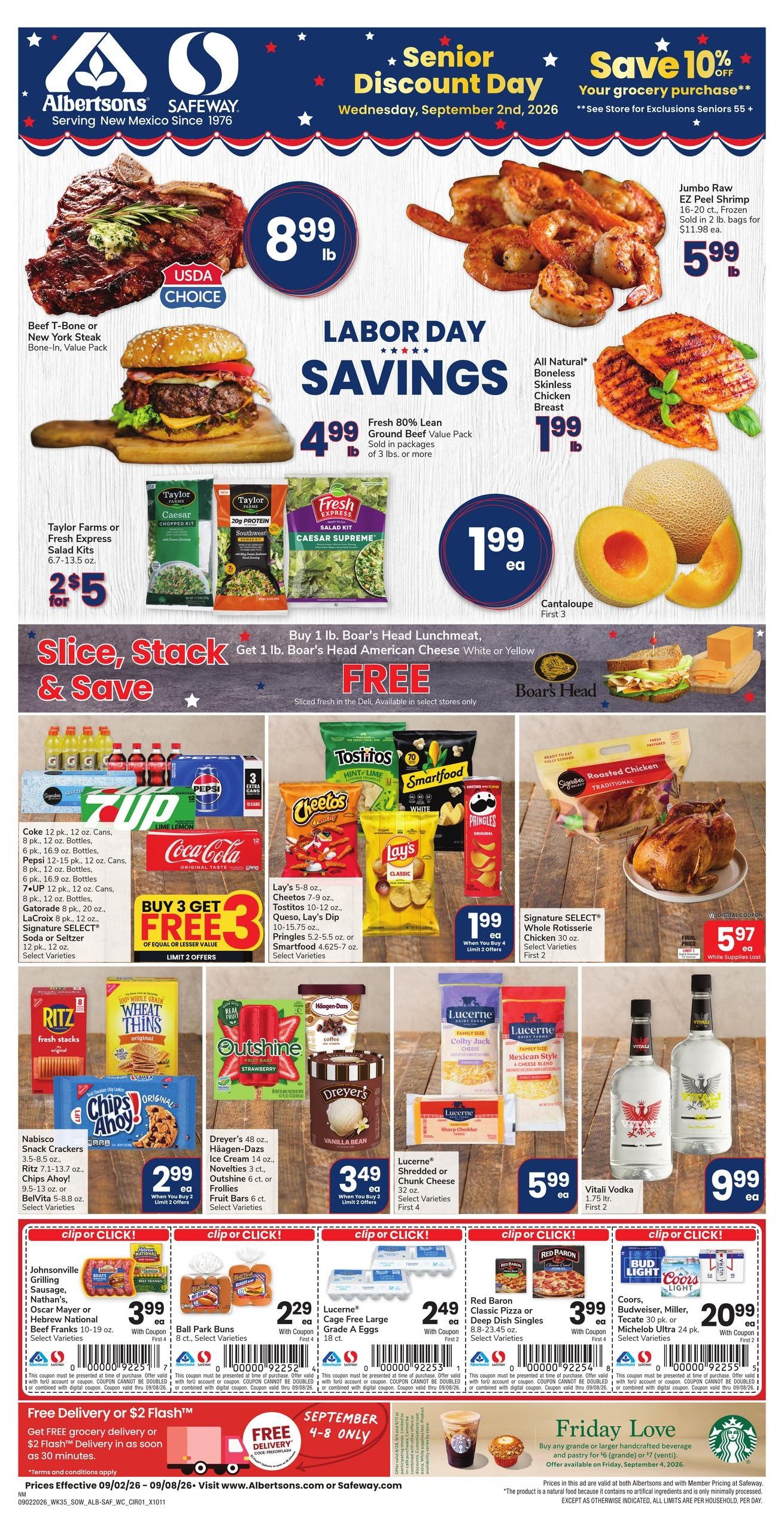 Safeway (Gallup Area, NM) Weekly Ad September 2 - 8, 2026