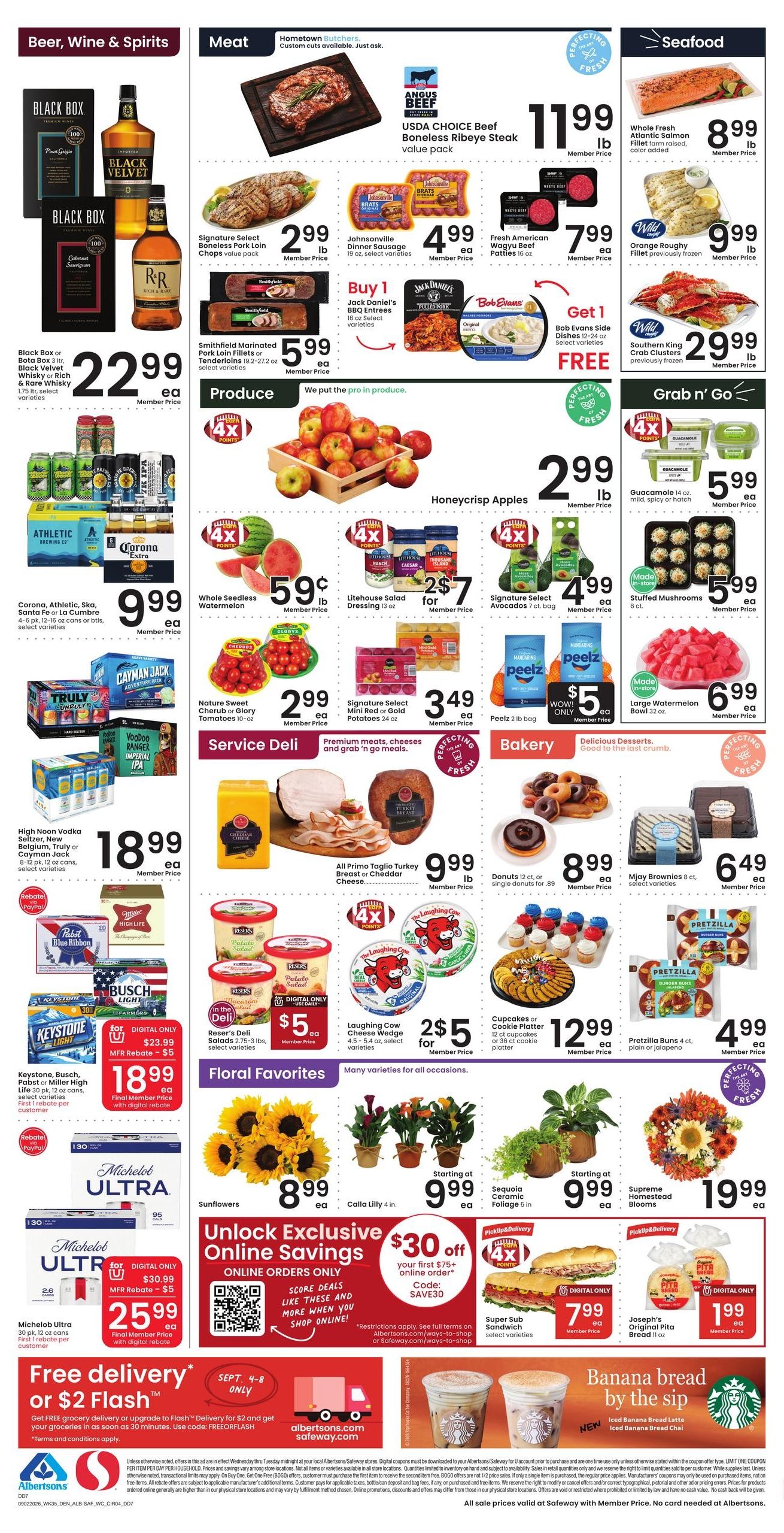 Safeway (Ignacio Area, CO) Weekly Ad September 2 - 8, 2026