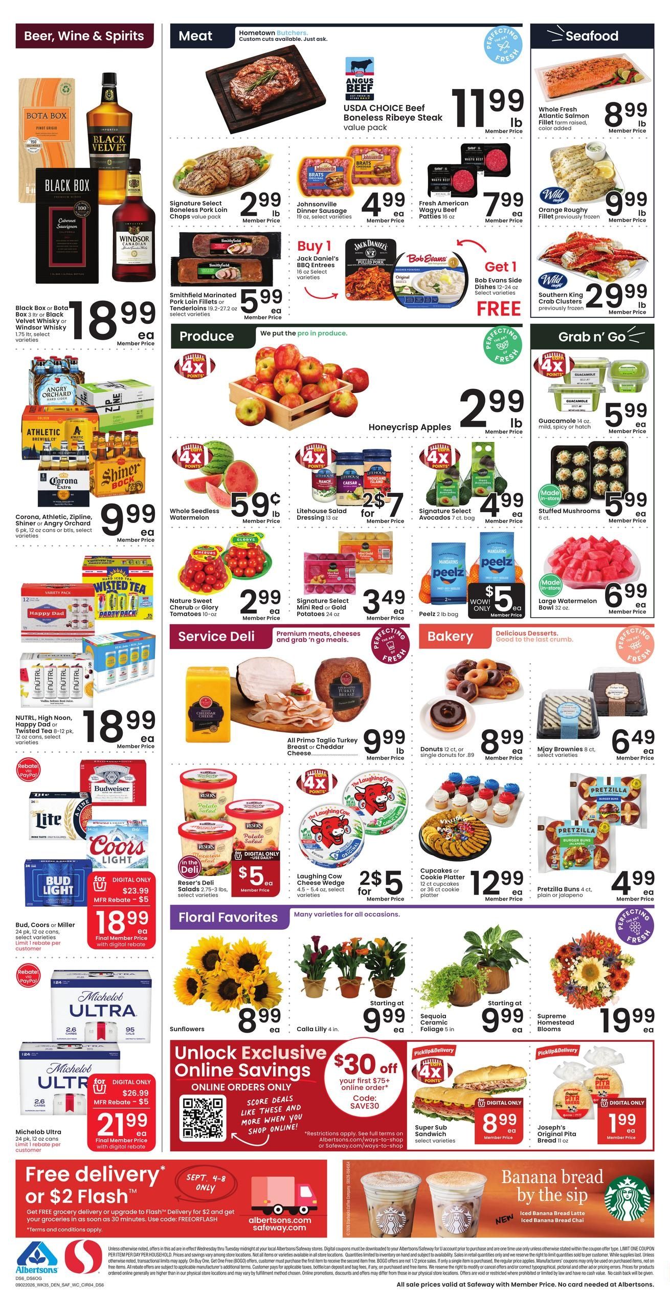 Safeway (Julesburg Area, CO) Weekly Ad September 2 - 8, 2026
