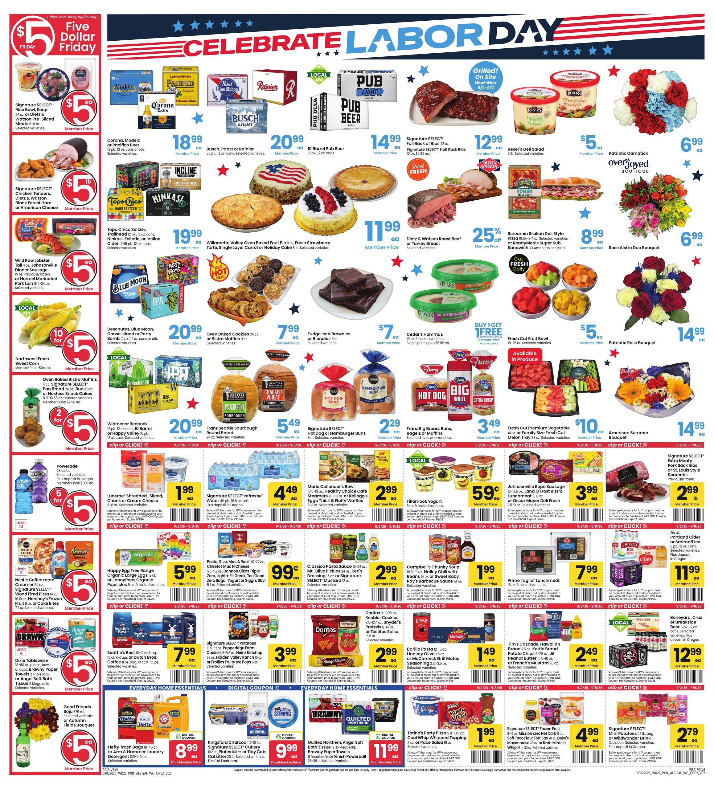 Safeway (Vancouver Area, WA) Weekly Ad September 2 - 8, 2026