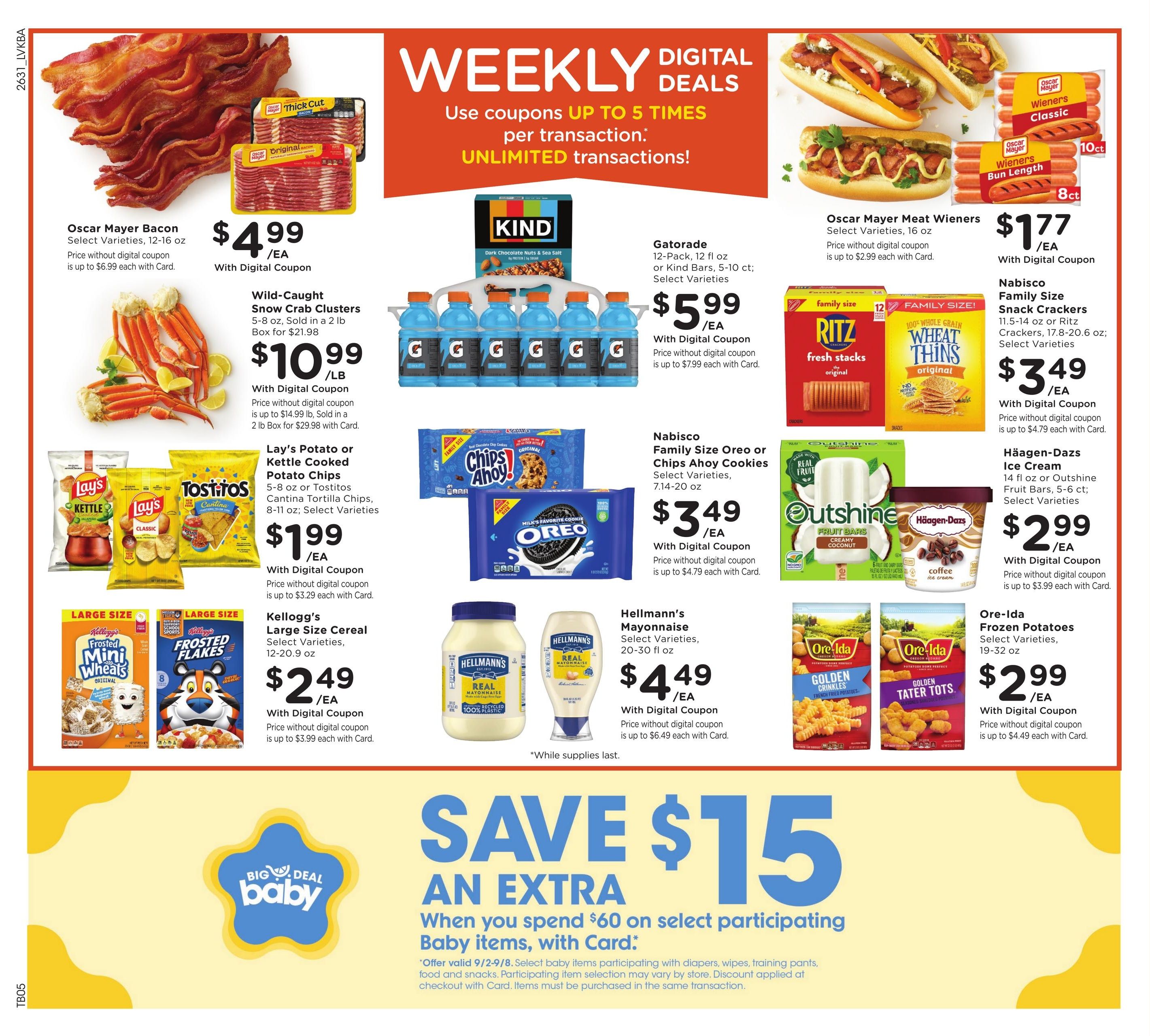Kroger (Canaan Area, IN) Weekly Ad September 2 - 8, 2026