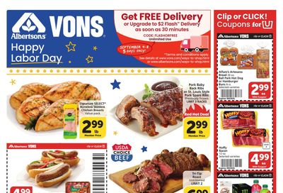Vons (Hesperia Area, CA) Weekly Ad September 2 - 8, 2026