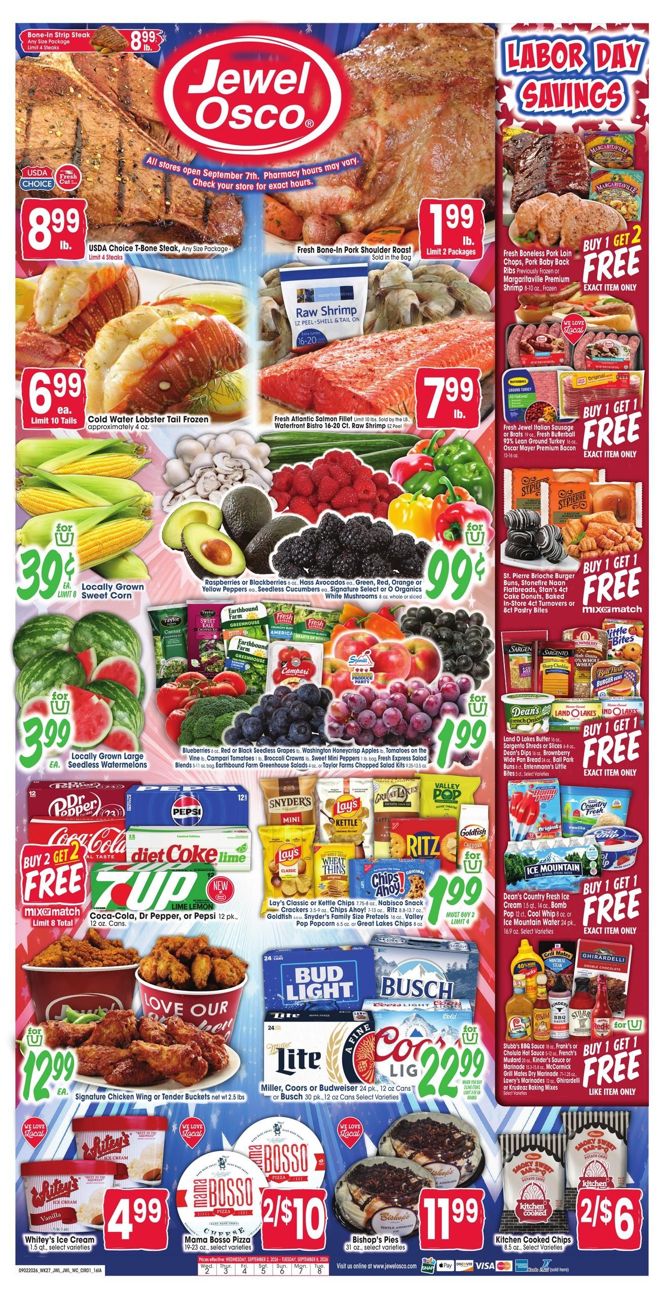 Jewel-Osco (Bellevue Area, IA) Weekly Ad September 2 - 8, 2026