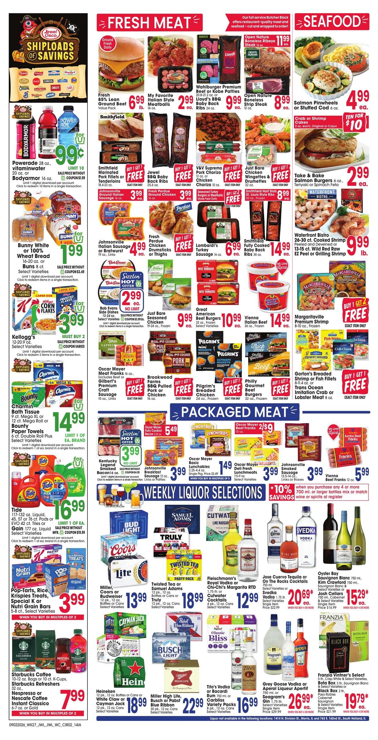 Jewel-Osco (Bellevue Area, IA) Weekly Ad September 2 - 8, 2026