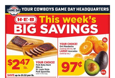 H-E-B (Batesville Area, TX) Weekly Ad September 2 - 8, 2026